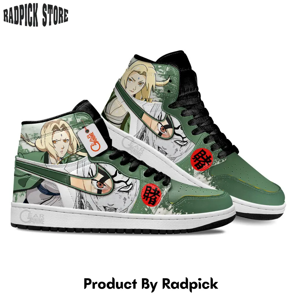 Tsunade air jordan high top sneakers anime  rp0351907
